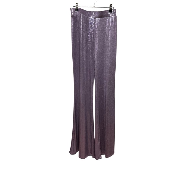 AKIRA Shimmering Lavender Purple Wide Leg Pants - Picture 1 of 6